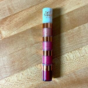 Sweet and Shimmer lip gloss 4 different color compact tube
